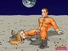 BDSM Art Pictures -  BDSM junkies on moon